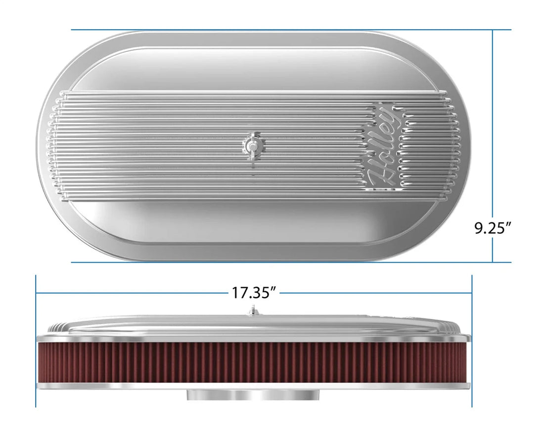 Holley 2.5 x 17 x 9 Inch Red Cotton Gauze Filter Element - Single 4-bbl Baseplate 120-401 - Additional View 12