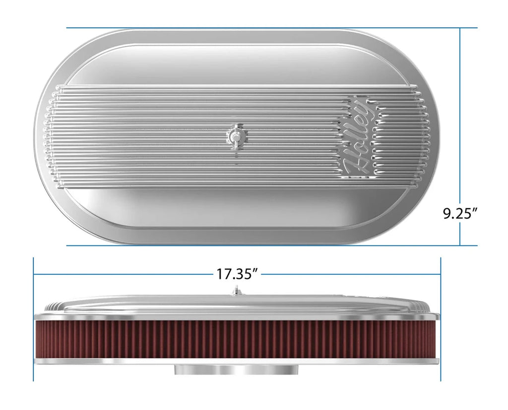 Holley 2.5 x 17 x 9 Inch Red Cotton Gauze Filter Element - Single 4-bbl Baseplate 120-401 - Additional View 12