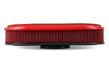 Load image into Gallery viewer, Holley 2.5 x 17 x 9 Inch Red Cotton Gauze Filter Element - Single 4-bbl Baseplate 120-404 - Side View
