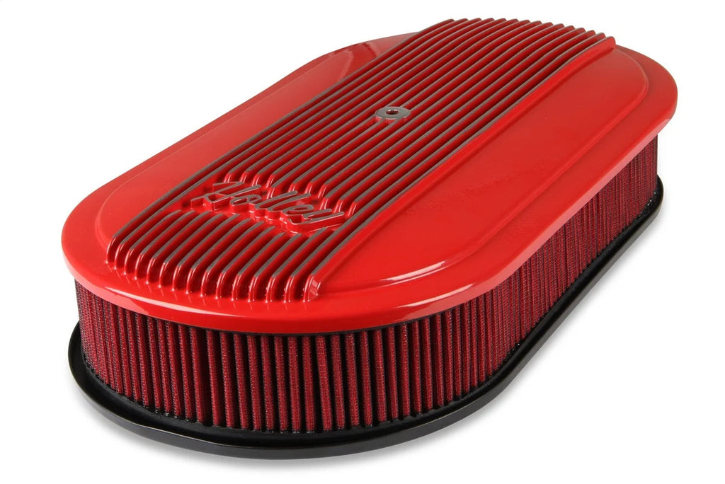 Holley 2.5 x 17 x 9 Inch Red Cotton Gauze Filter Element - Single 4-bbl Baseplate 120-404 - Additional View 5