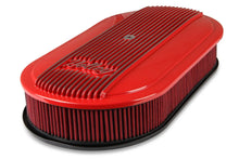 Load image into Gallery viewer, Holley 2.5 x 17 x 9 Inch Red Cotton Gauze Filter Element - Single 4-bbl Baseplate 120-404 - Additional View 5