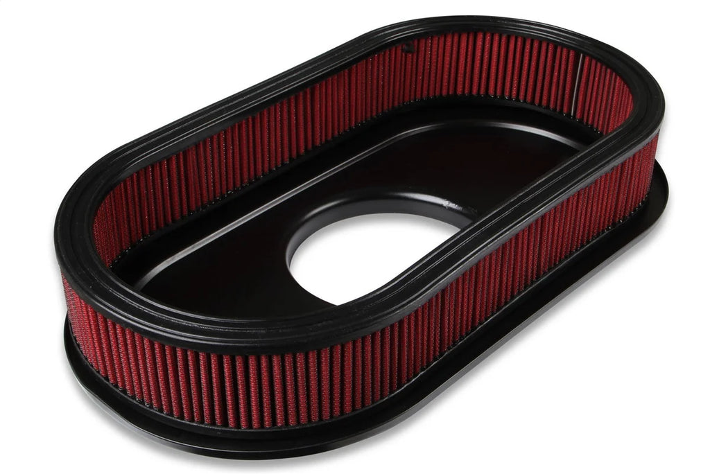 Holley 2.5 x 17 x 9 Inch Red Cotton Gauze Filter Element - Single 4-bbl Baseplate 120-404 - Additional View 8