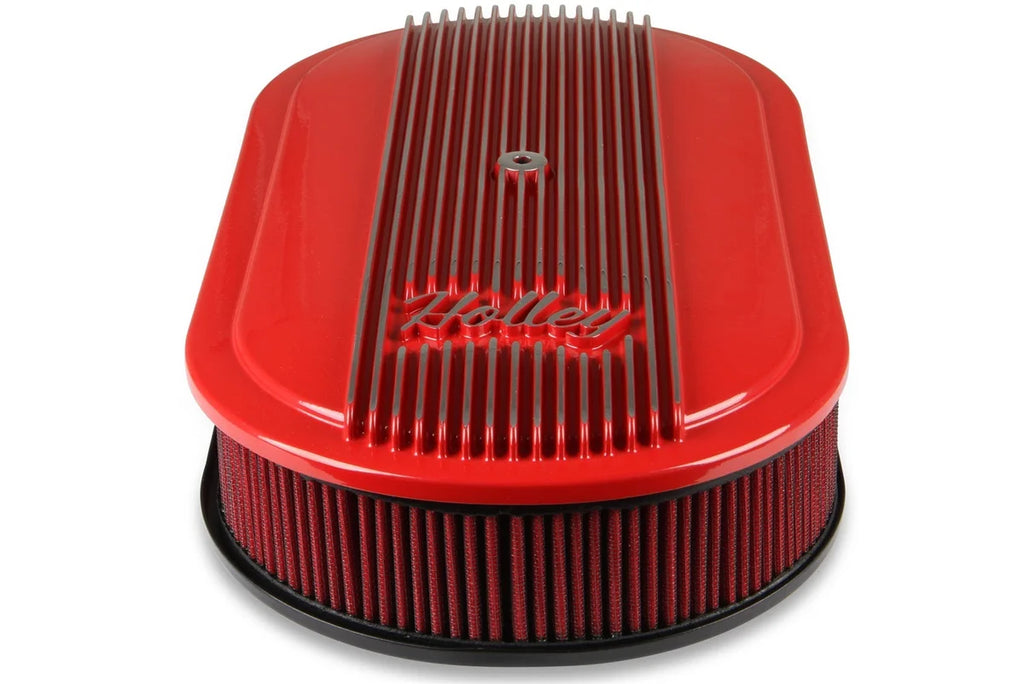 Holley 2.5 x 17 x 9 Inch Red Cotton Gauze Filter Element - Single 4-bbl Baseplate 120-404 - Additional View 9