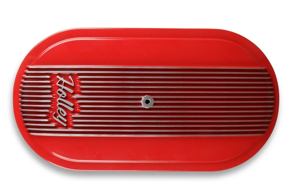 Holley 2.5 x 17 x 9 Inch Red Cotton Gauze Filter Element - Single 4-bbl Baseplate 120-404 - Additional View 11