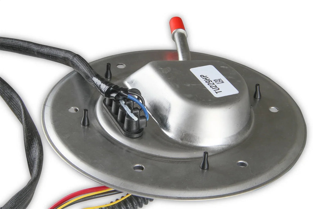 Holley 255 LPH Drop-In Fuel Module assembly for 2001-2004 Ford Mustang models 12-946 - Side View