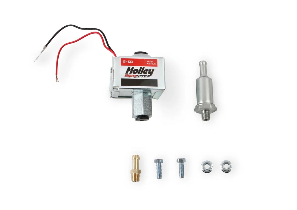 Holley 32 GPH Holley Mighty Mite Electric Fuel Pump, 4-7 PSI 12-433 - Main Product View