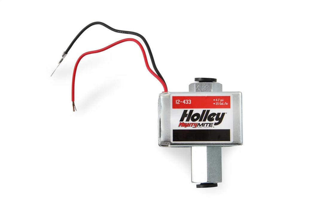 Holley 32 GPH Holley Mighty Mite Electric Fuel Pump, 4-7 PSI 12-433 - Installation View