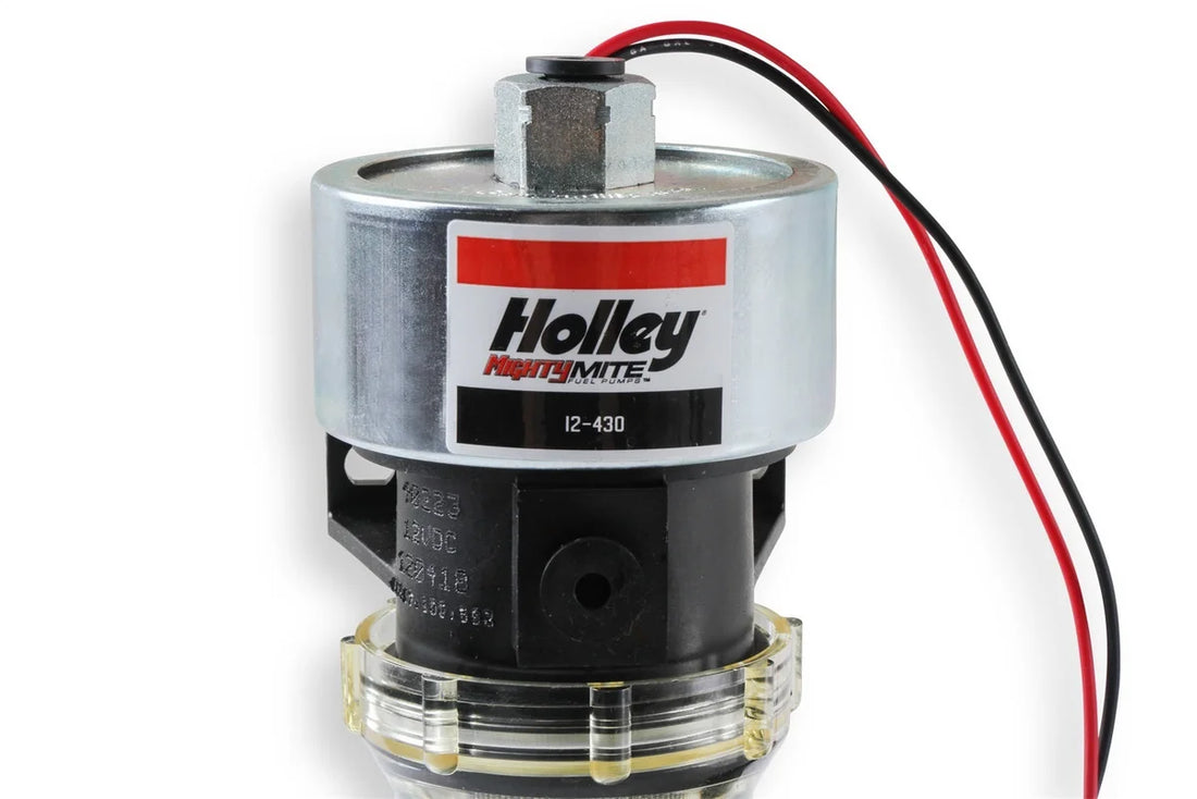 Holley 33 GPH HOLLEY MIGHTY MITE ELECTRIC FUEL PUMP, 9-11.5 PSI 12-430 - Installation View
