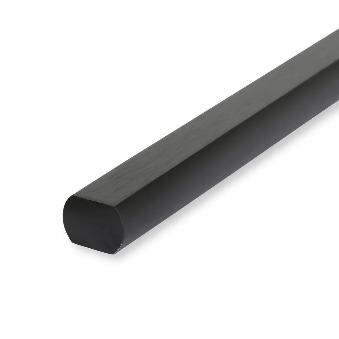Holley 3/4-inch DD x 36-inches Long - Black Zinc Finish 320-201 - Side View