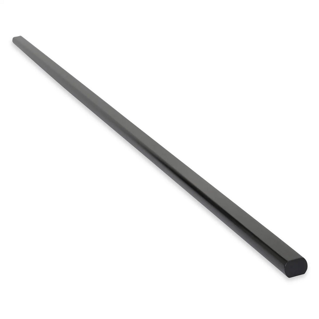 Holley 3/4-inch DD x 36-inches Long - Black Zinc Finish 320-201 - Back View