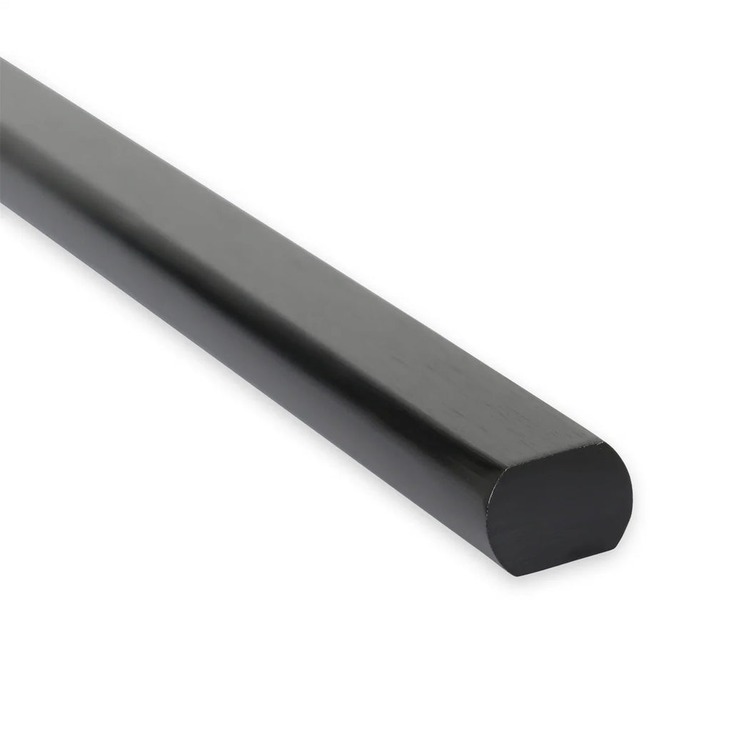 Holley 3/4-inch DD x 36-inches Long - Black Zinc Finish 320-201 - Installation View