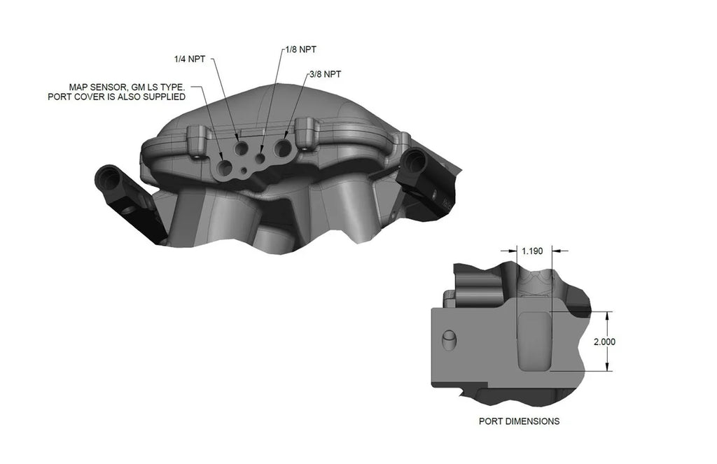 Holley 351W Ford Hi-Ram EFI Manifold with Side Mount Top 300-310 - Additional View 14