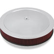 Load image into Gallery viewer, Holley 4150 Drop Base Air Cleaner Chrome w/3" Red Washable Gauze Filter 120-4130 - Main Product View