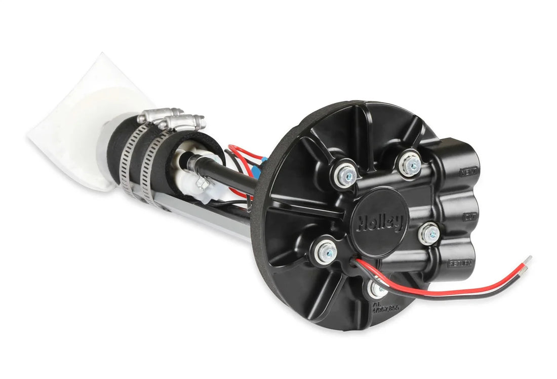 Holley 450 LPH Drop-In Retrofit EFI Fuel System Supports up to 875 EFI or 1100 Carb HP 12-171 - Back View