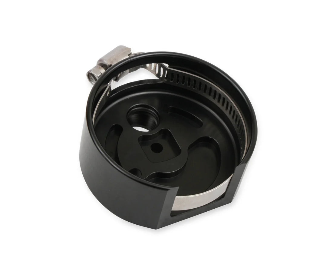 Holley 450 and 525 LPH Fuel Pump to HydraMat or Remote Fuel Pickup Adapter - Back View