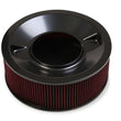Load image into Gallery viewer, Holley 4500 Drop Base Air Cleaner Black w/6" Red Washable Gauze Filter 120-4660 - Side View