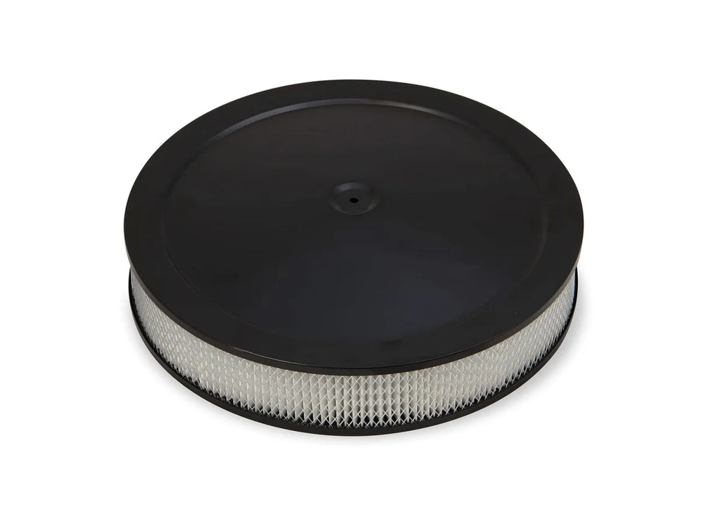 Holley 4500 drop-base air cleaner black w/3" paper filter 120-4635 - Main Product View