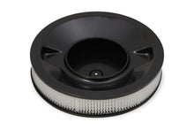 Load image into Gallery viewer, Holley 4500 drop-base air cleaner black w/3" paper filter 120-4635 - Side View