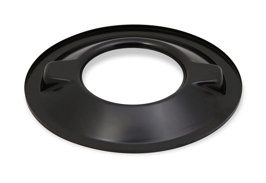 Holley 4500 drop-base air cleaner black w/3" paper filter 120-4635 - Back View