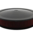 Load image into Gallery viewer, Holley 4500 drop base air cleaner black w/3" red washable gauze filter 120-4630 - Installation View