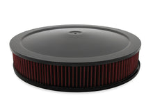 Load image into Gallery viewer, Holley 4500 drop base air cleaner black w/3" red washable gauze filter 120-4630 - Installation View