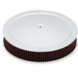 Load image into Gallery viewer, Holley 4500 drop base air cleaner chrome w/3" red washable gauze filter 120-4530 - Main Product View