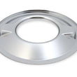 Load image into Gallery viewer, Holley 4500 drop base air cleaner chrome w/3" red washable gauze filter 120-4530 - Back View