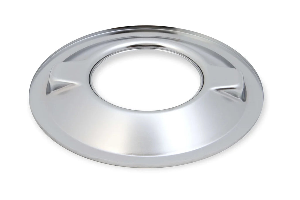 Holley 4500 drop base air cleaner chrome w/3" red washable gauze filter 120-4530 - Back View