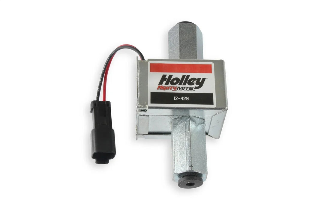 Holley 50 GPH HOLLEY MIGHTY MITE ELECTRIC FUEL PUMP, 12-15 PSI 12-429 - Side View