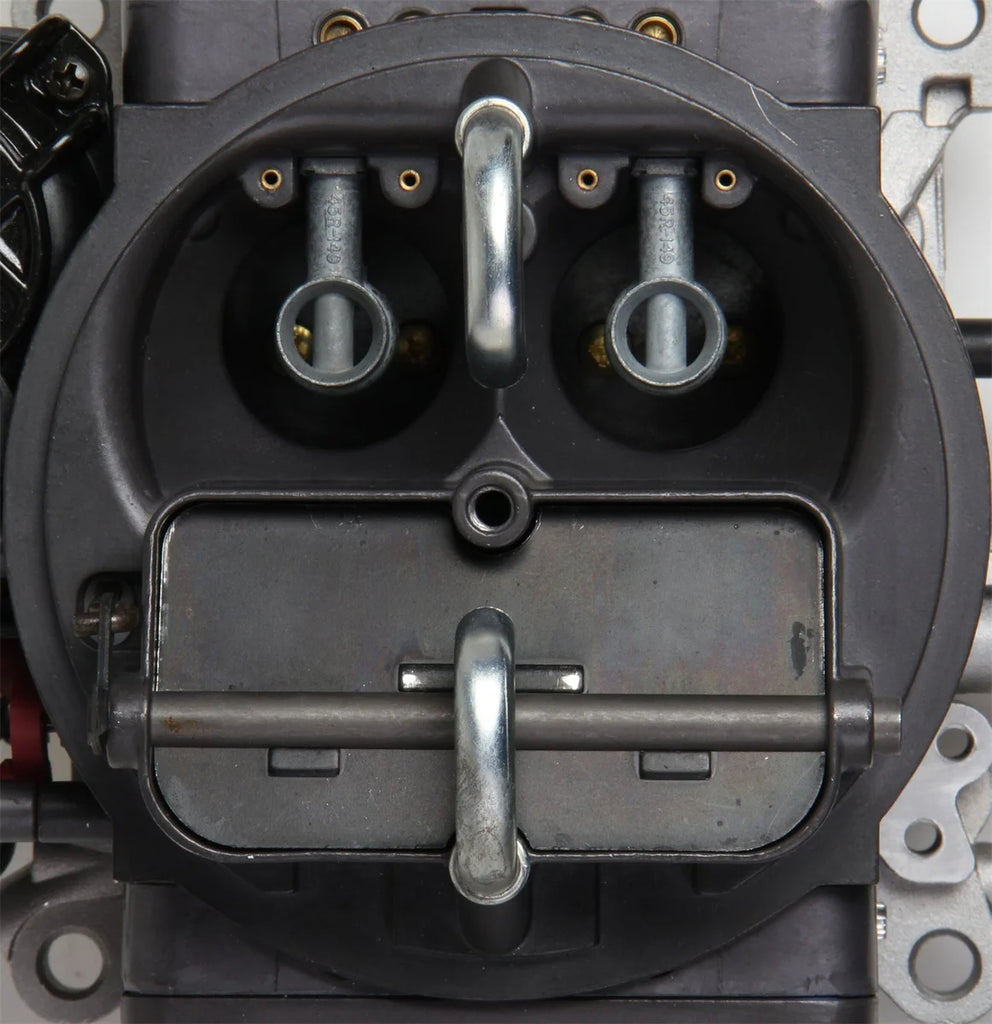 Holley 570 CFM - 4150 - Vacuum Secondaries - Hard Core Gray - Gasoline 0-82570 - Back View