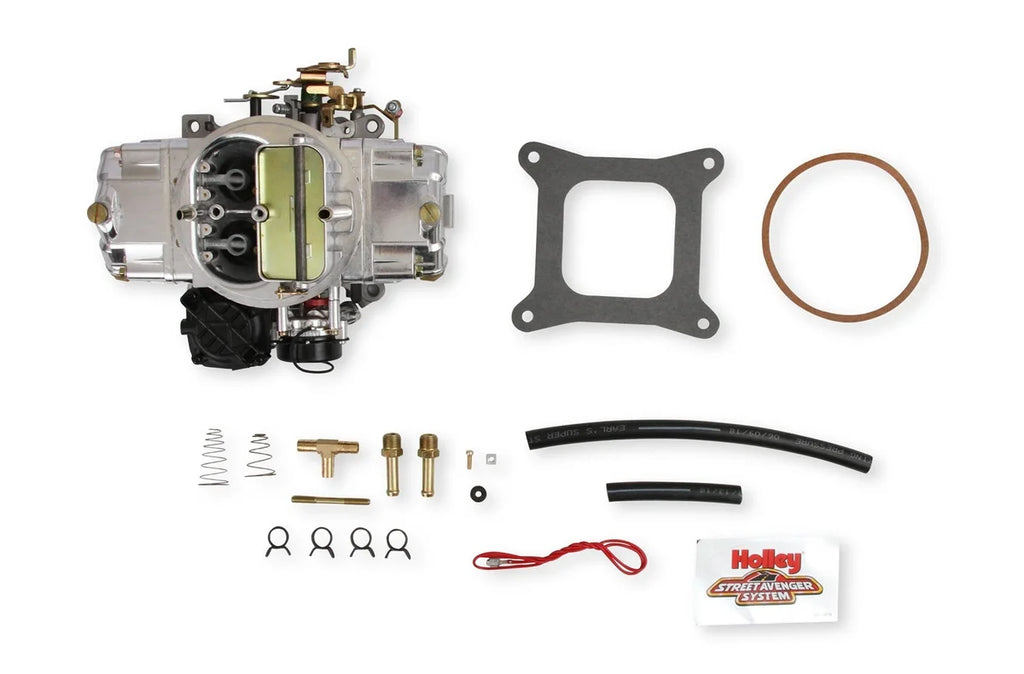 Holley 570 CFM - 4150 - Vacuum Secondaries - Shiny - Gasoline 0-80570 - Side View