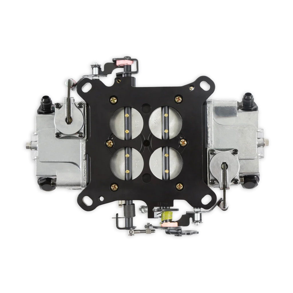 Holley 600 CFM - 4150 - Mechanical Secondaries - Shiny - Gasoline - Side View