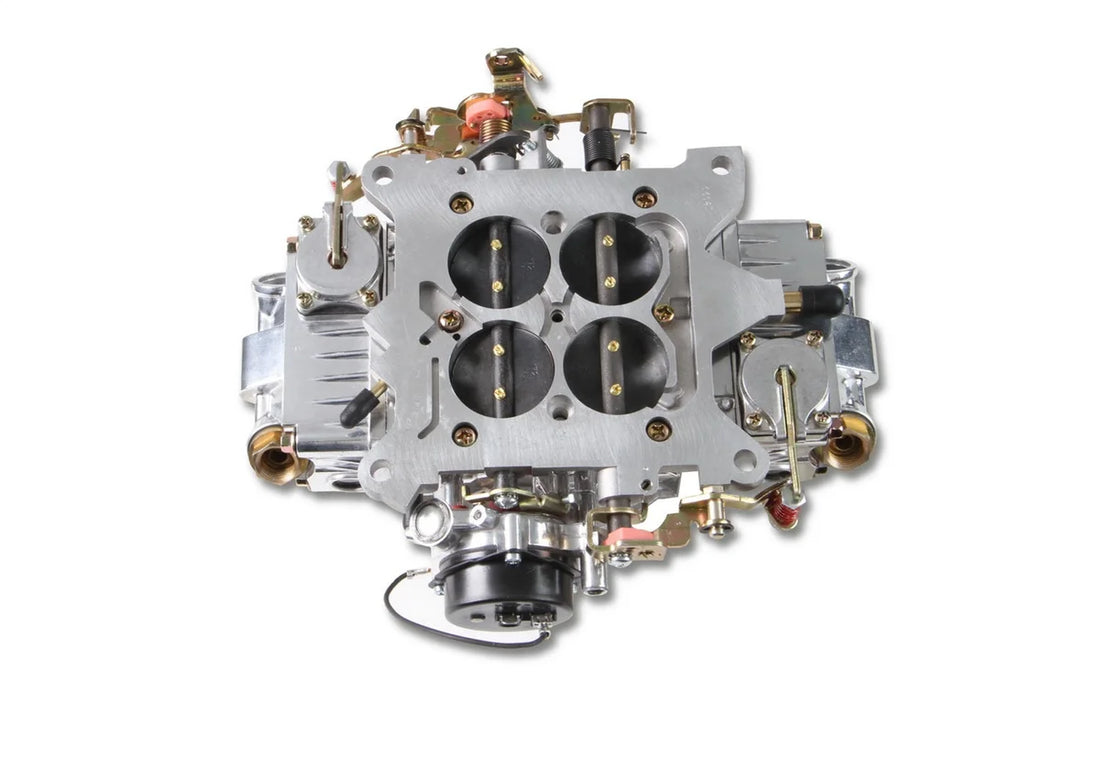 Holley 650 CFM - 4150 - Mechanical Secondaries - Shiny - Gasoline 0-4777SAE - Side View