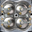 Load image into Gallery viewer, Holley 650 CFM - 4150 - Mechanical Secondaries - Shiny - Gasoline - Side View