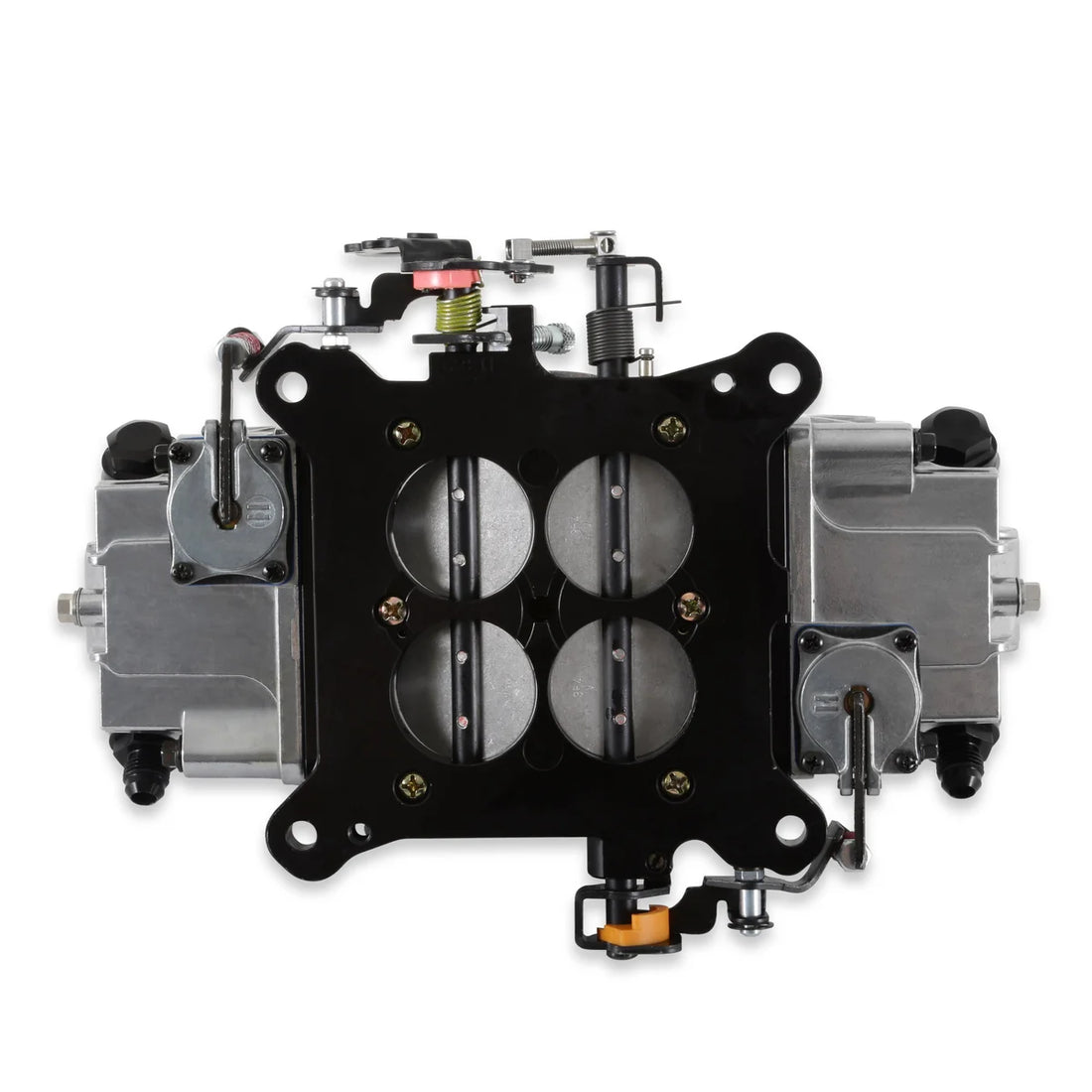 Holley 750 CFM - 4150 - Mechanical Secondaries - Shiny - Gasoline - Back View