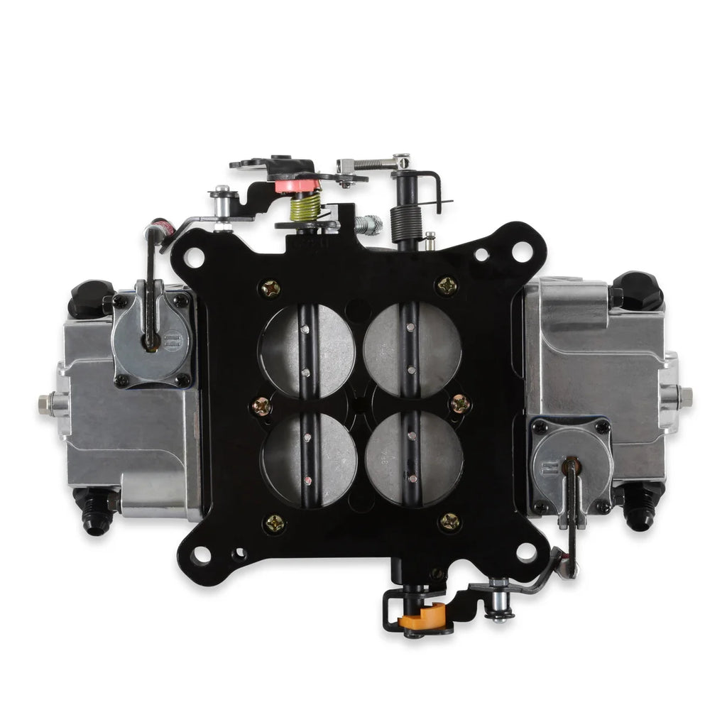 Holley 750 CFM - 4150 - Mechanical Secondaries - Shiny - Gasoline - Back View