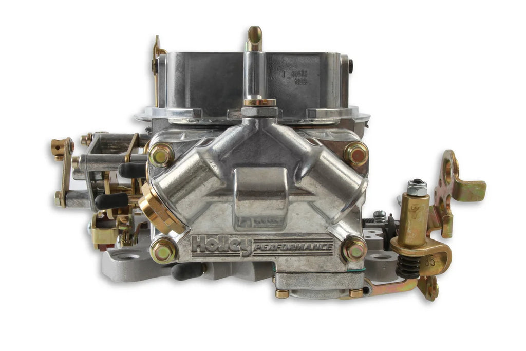 Holley 750 CFM - 4150 - Mechanical Secondaries - Shiny - Gasoline - Back View