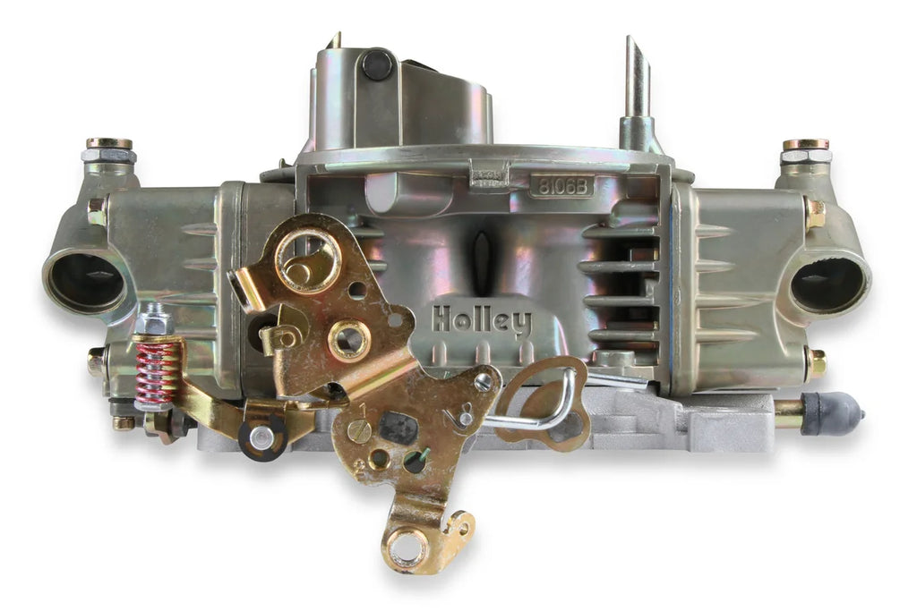 Holley 750 CFM - 4160 - Vacuum Secondaries - Gold Dichromate - Gasoline - Back View