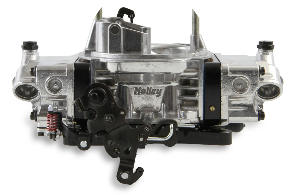 Holley 770 CFM - 4150 - Vacuum Secondaries - Shiny - Gasoline - Side View