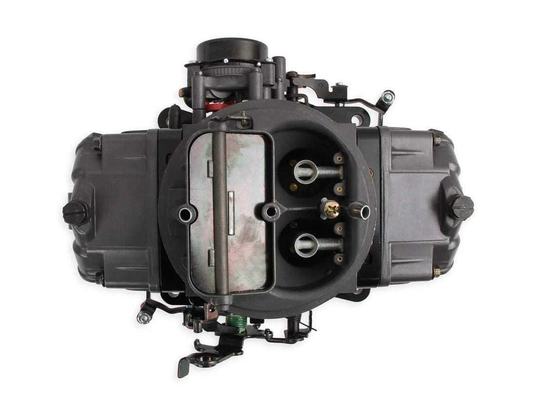 Holley 850 CFM - 4150 - Mechanical Secondaries - Hard Core Gray - Gasoline 0-76850HB - Installation View