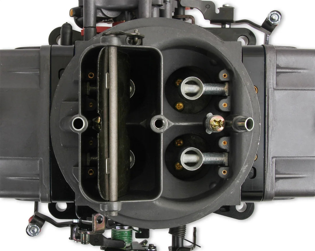 Holley 850 CFM - 4150 - Mechanical Secondaries - Hard Core Gray - Gasoline 0-76850HB - Additional View 5