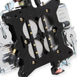 Load image into Gallery viewer, Holley 850 CFM - 4150 - Mechanical Secondaries - Shiny - Gasoline 0-67201BK - Back View