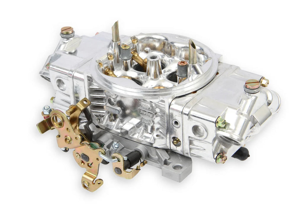 Holley 950 CFM - 4150 - Mechanical Secondaries - Shiny - Gasoline - Back View