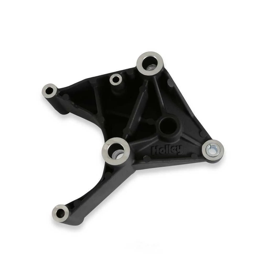Holley A/C Bracket with Hardware - Black 97-421 - Side View