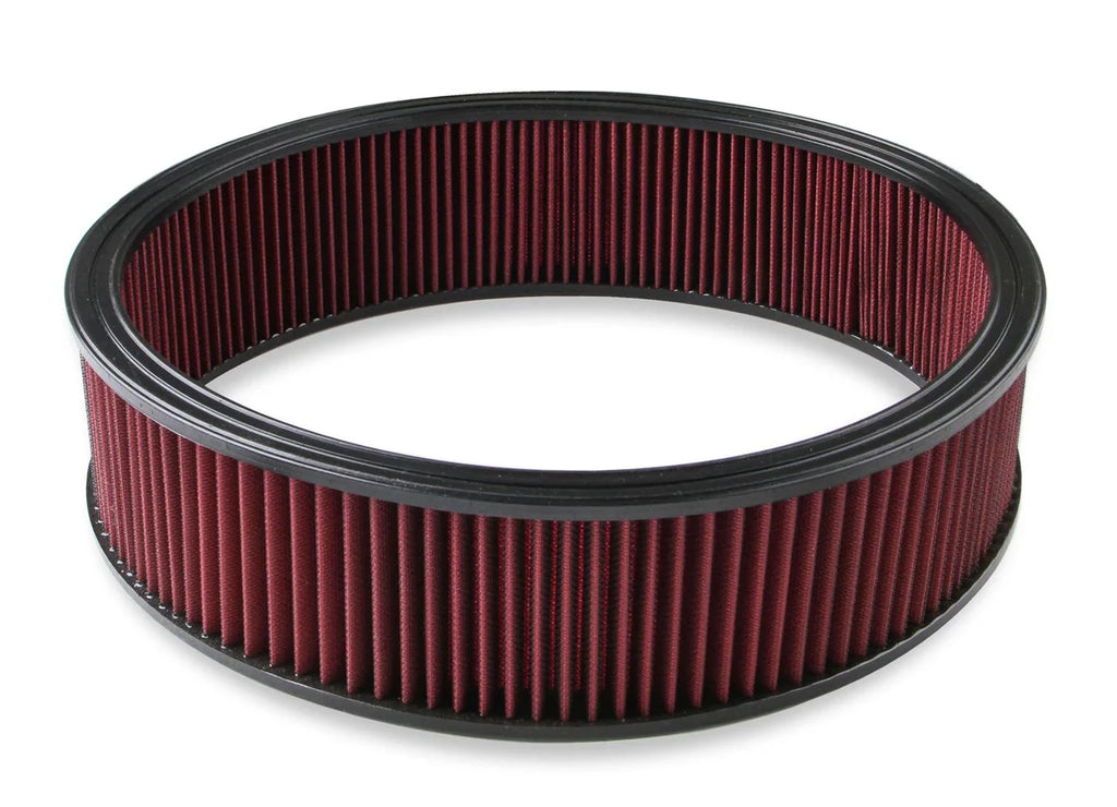 Holley Air Filter - Replacement - 16" x 4" - Red Washable Gauze Filter 220-40 - Main Product View