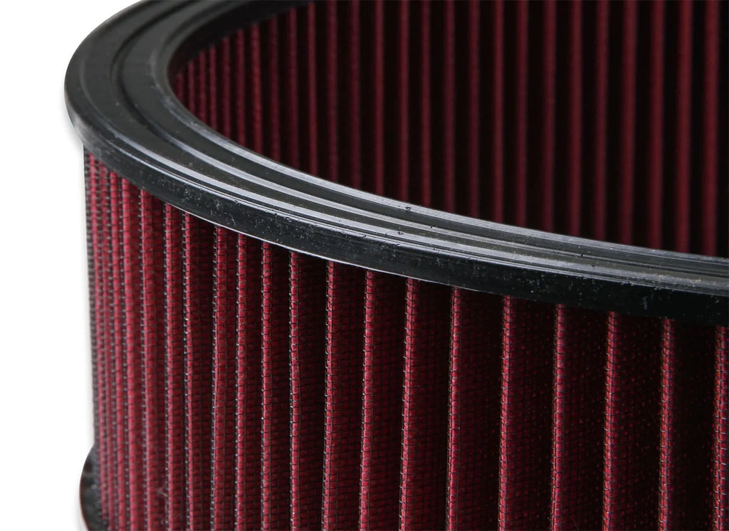 Holley Air Filter - Replacement - 16" x 4" - Red Washable Gauze Filter 220-40 - Detail View