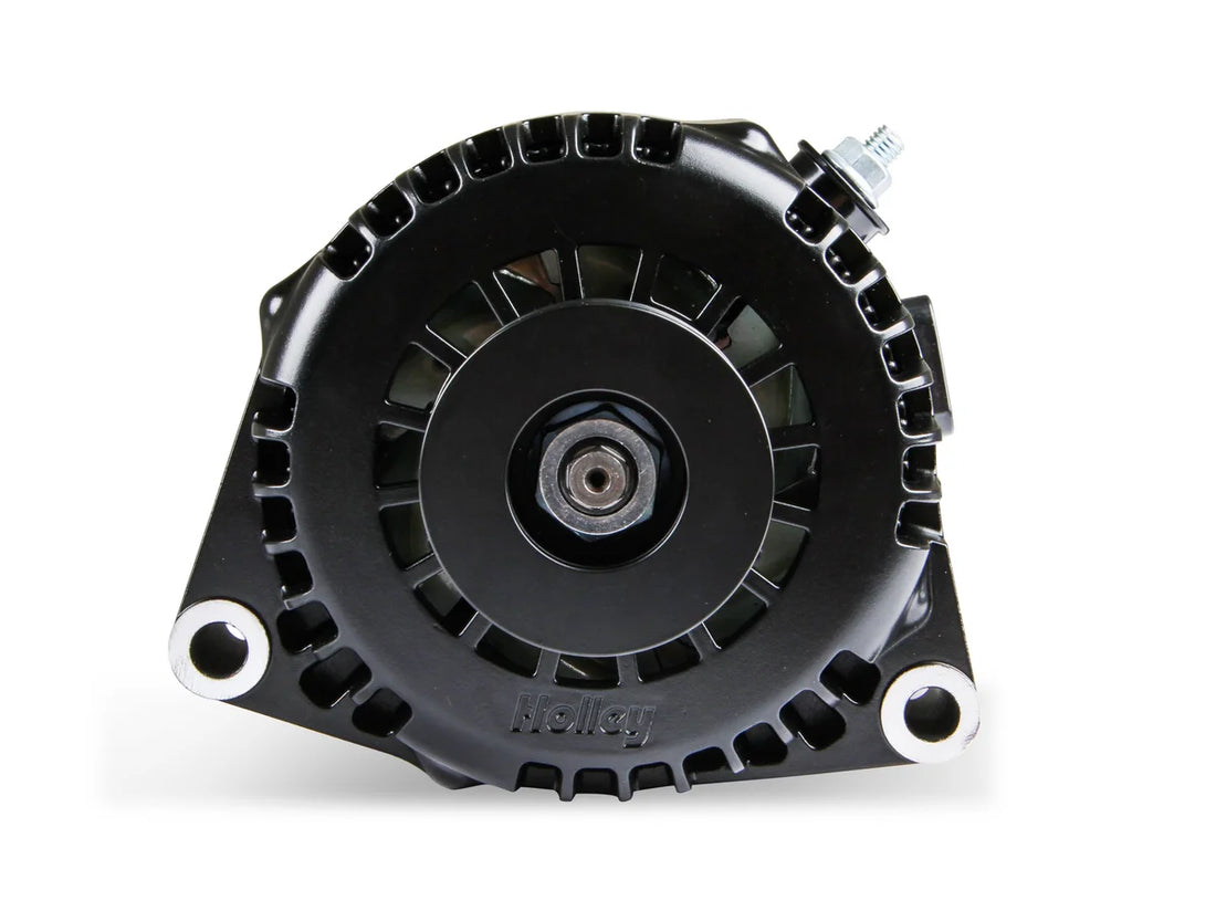 Holley Alternator, PREMIUM, 150A-Black - Side View