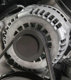 Holley Alternator Pulley Cover Black 97-187 - Main Product View