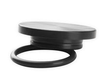Load image into Gallery viewer, Holley Alternator Pulley Cover Black 97-187 - Side View