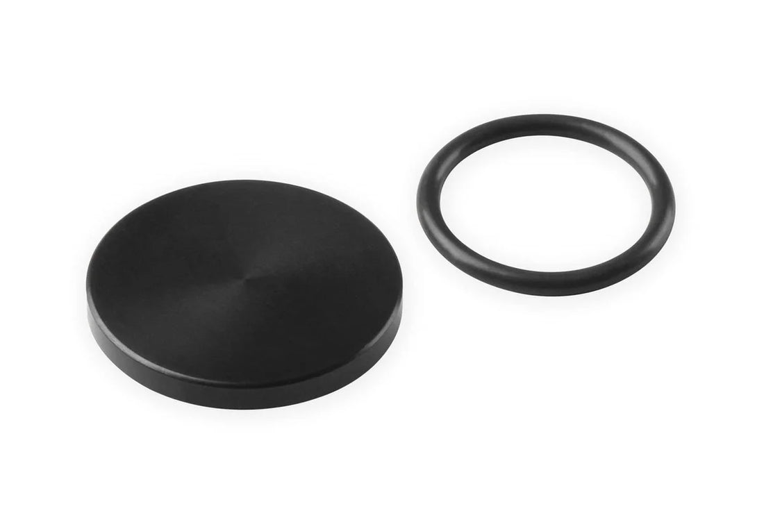Holley Alternator Pulley Cover Black 97-187 - Back View